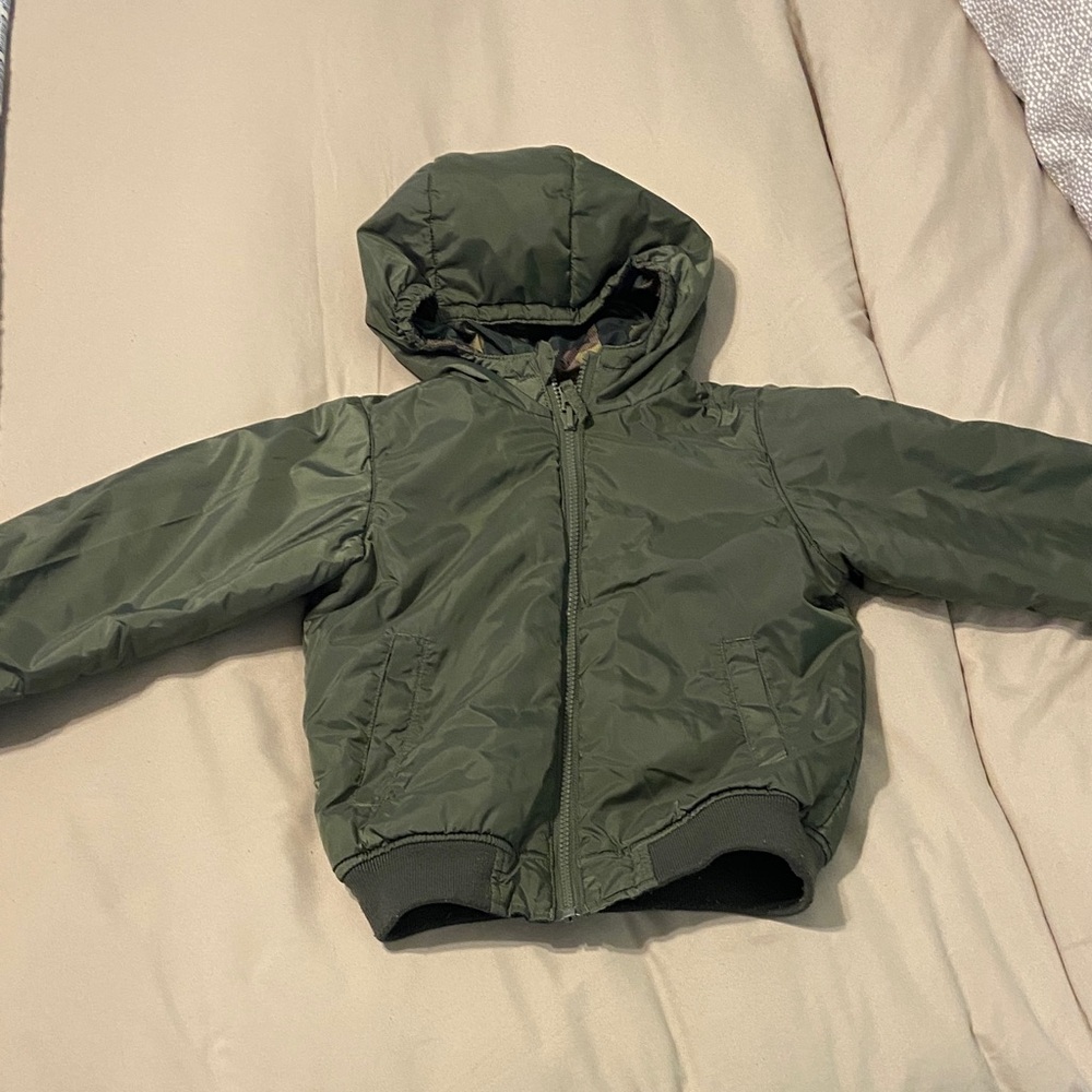 Lands' End Kids Green Puffer Jacket